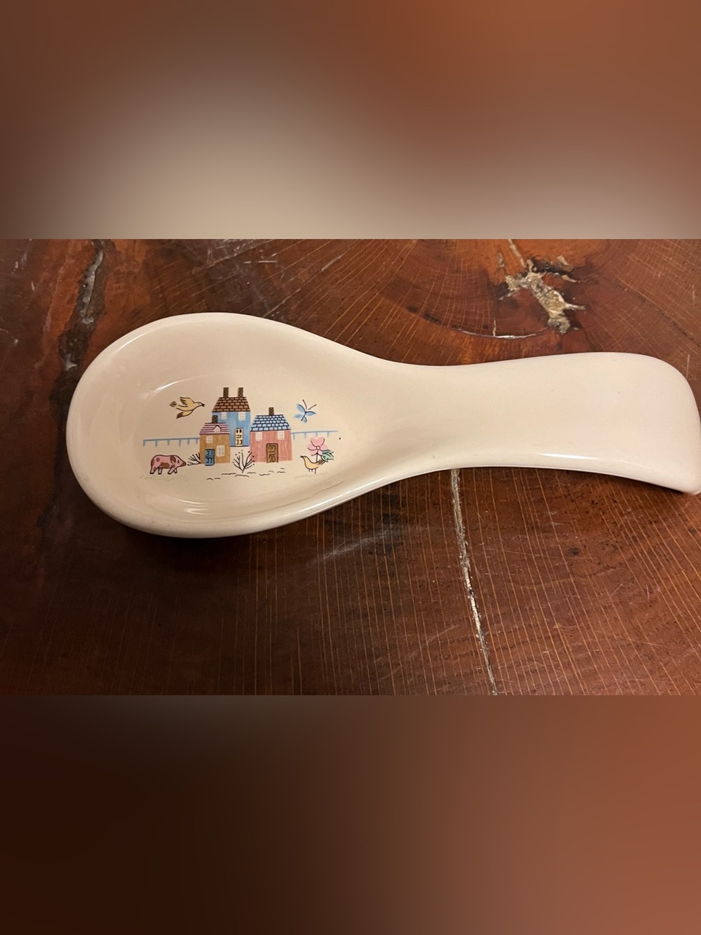 Vintage Ceramic Heartland Spoon Rest